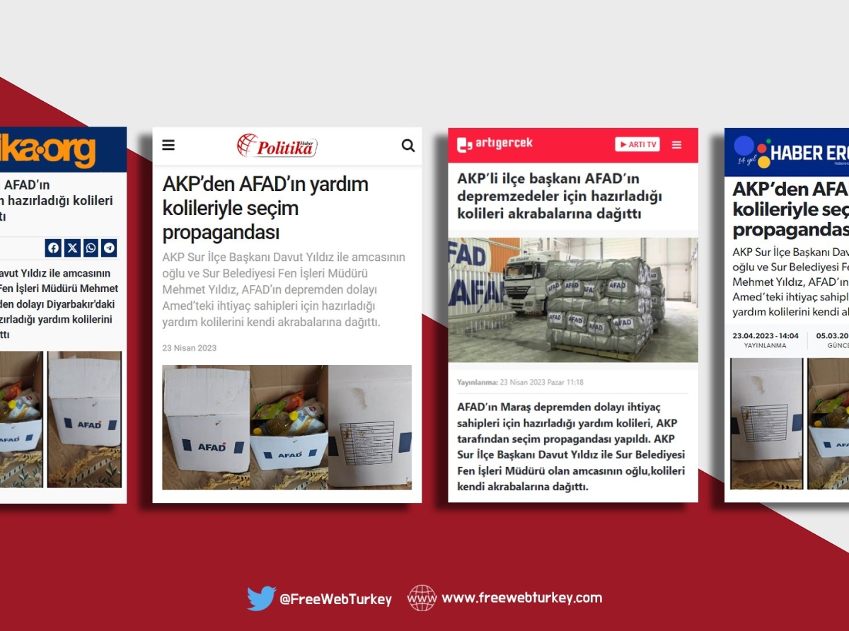 AKP Sur İlçe Başkanı Davut Yıldız hakkındaki haberlere erişim engeli