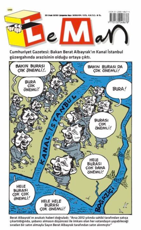 Access ban to Leman's cartoon about Berat Albayrak